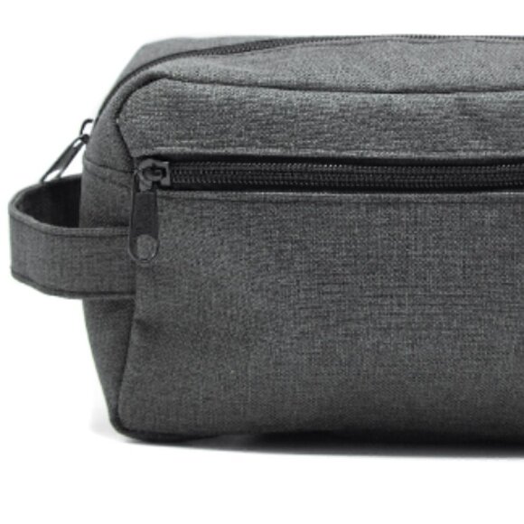 Dark Grey Men's Dopp Bag - Picture 1 of 1